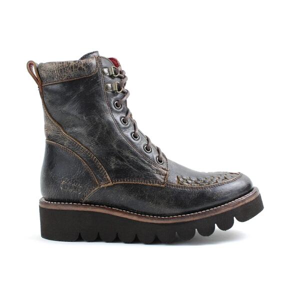 Bed Stu | Shoes | Bed Stu Cobbler Elisha Ii Lace Up Boot Black 9 Moto ...